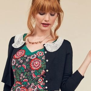Modcloth Elegant Accents Cardigan in Black 2X